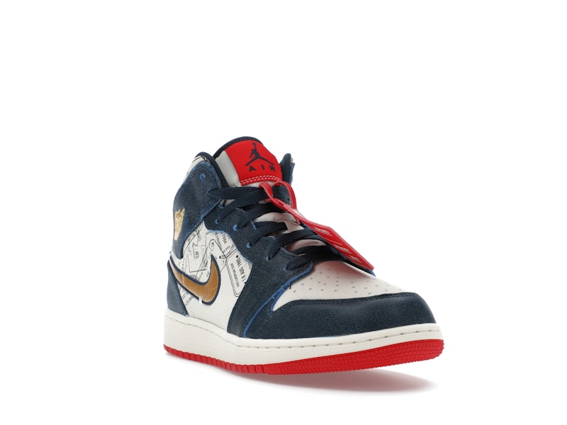 Jordan 1 Mid SE Take Flight Gold Swoosh (GS)