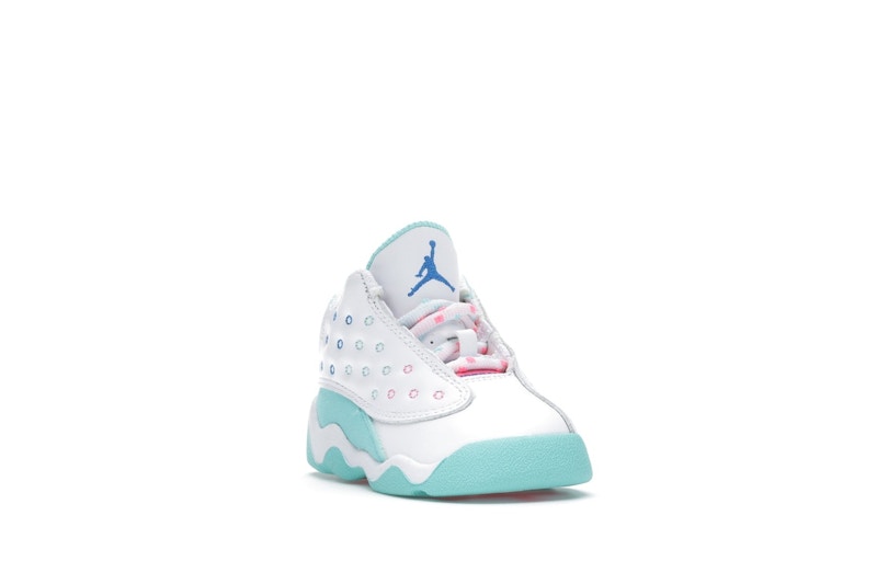 Jordan 13 Retro White Soar Green Pink (TD)