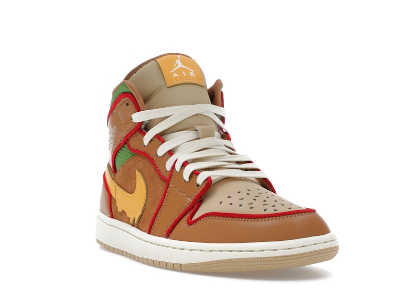 Jordan 1 Mid SE Cheeseburger