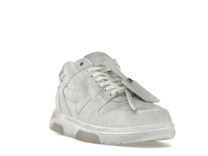 OFF-WHITE Out Of Office OOO Low Tops White Distressed