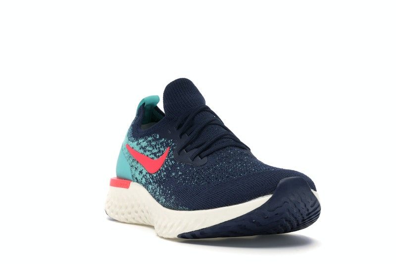 Nike Epic React Flyknit College Navy Hyper Jade
