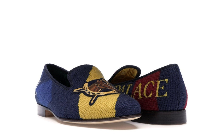 Ralph Lauren Formal Slipper Palace Engineered Equestrian Print