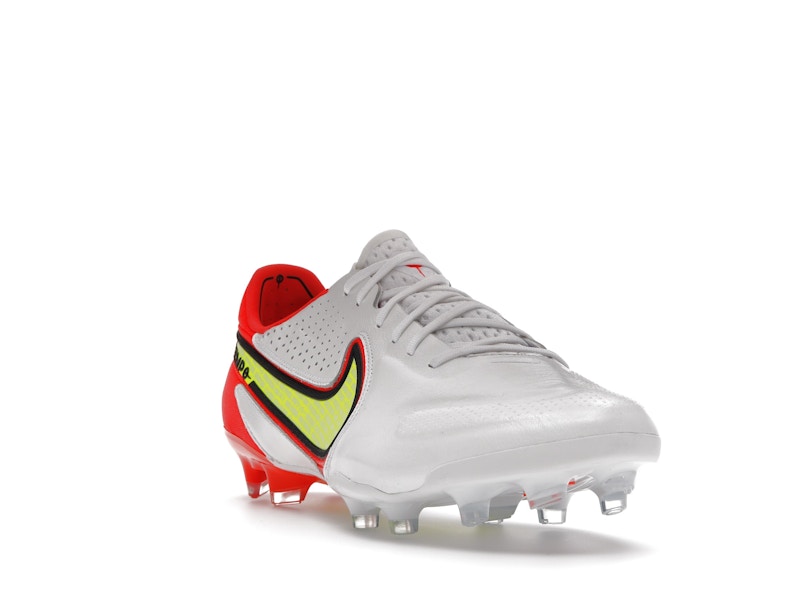 Nike Tiempo Legend 9 Elite FG White Bright Crimson Volt