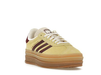 adidas Gazelle Bold Almost Yellow Maroon (Women's)