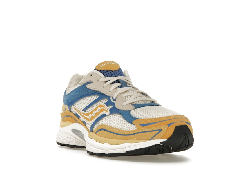 Saucony ProGrid Omni 9 Premium Cream Yellow Royal Blue