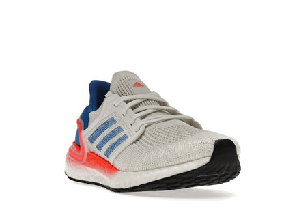 adidas Ultra Boost 20 White Glory Blue Solar Red