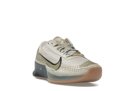 Nike Court Vapor 11 HC Premium Sanddrift Thunder Blue Gum Medium Brown Metallic Gold