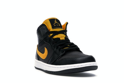 Jordan 1 Mid Black University Gold