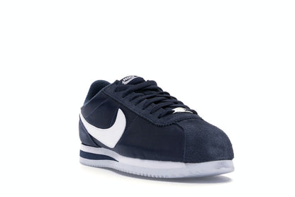 Nike Cortez Basic Nylon Obsidian White-Metallic Silver