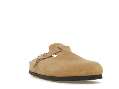 Birkenstock Boston Suede Latte Cream