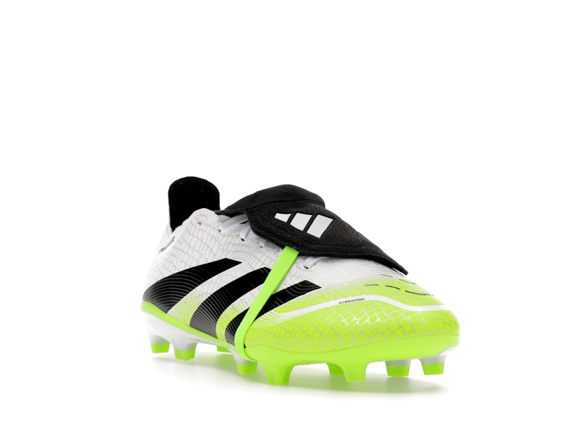 adidas Predator League Fold-Over Tongue FG/MG Cloud White Core Black Lucid Lemon