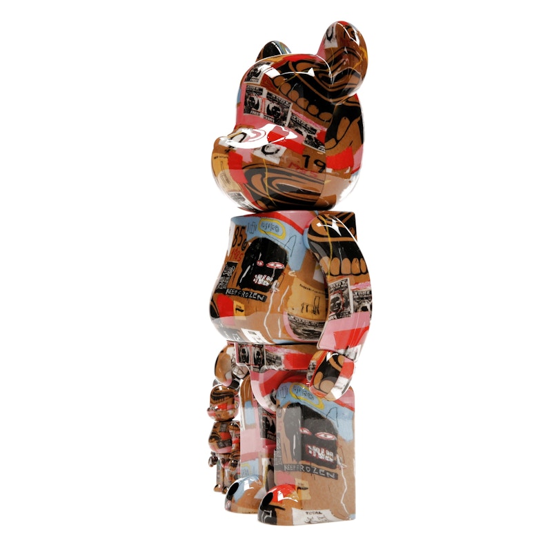 Bearbrick Andy Warhol x JEAN-MICHEL BASQUIAT #2 100% & 400% Set