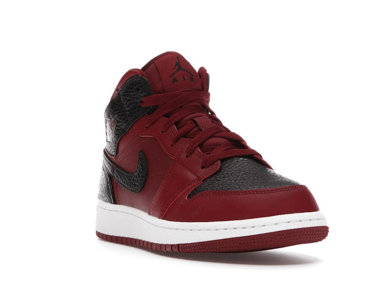Jordan 1 Mid Team Red Black White (GS)