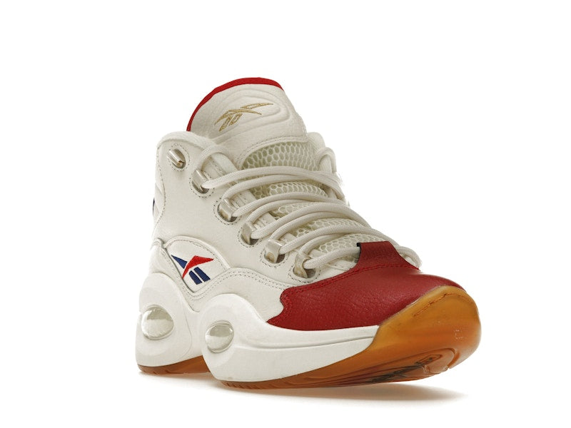 Reebok Question Mid White Red Blue