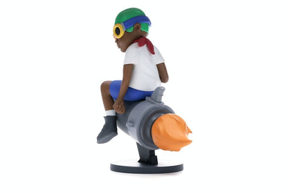 Hebru Brantley x Billionaire Boys Club x Bait Beyond The Beyond Fly Boy Figure 9 Inches White/Multi