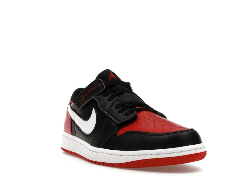 Jordan 1 Low FlyEase Black White Gym Red