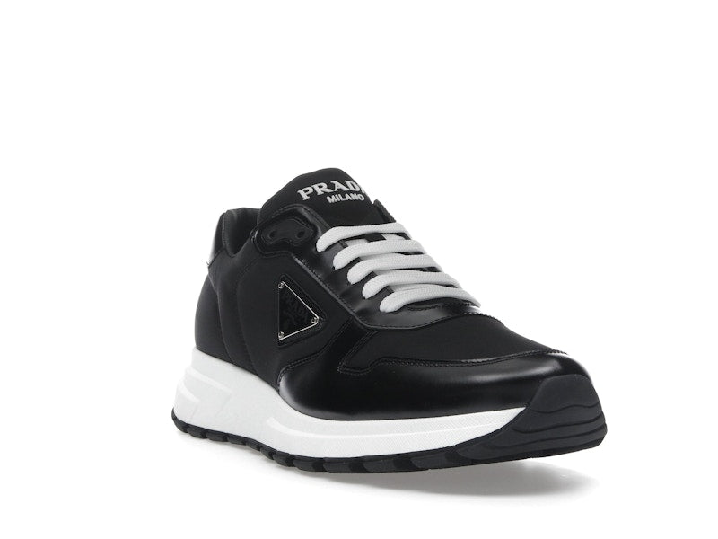 Prada PRAX 01 Sneakers Re-Nylon Brushed Leather Black White
