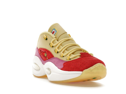 Reebok Question Low BBC Ice Cream Running Dog Yellow Red