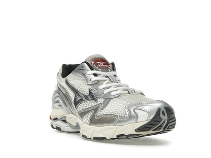 Mizuno Wave Rider 10 White Black Rythmic Red