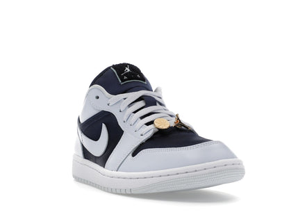 Jordan 1 Low SE Football Grey White Gym Red Midnight Navy (Women's)