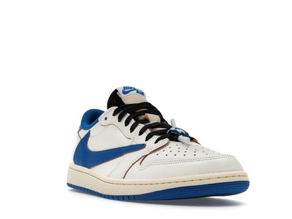 Jordan 1 Retro Low OG SP Fragment x Travis Scott Sail Military Blue