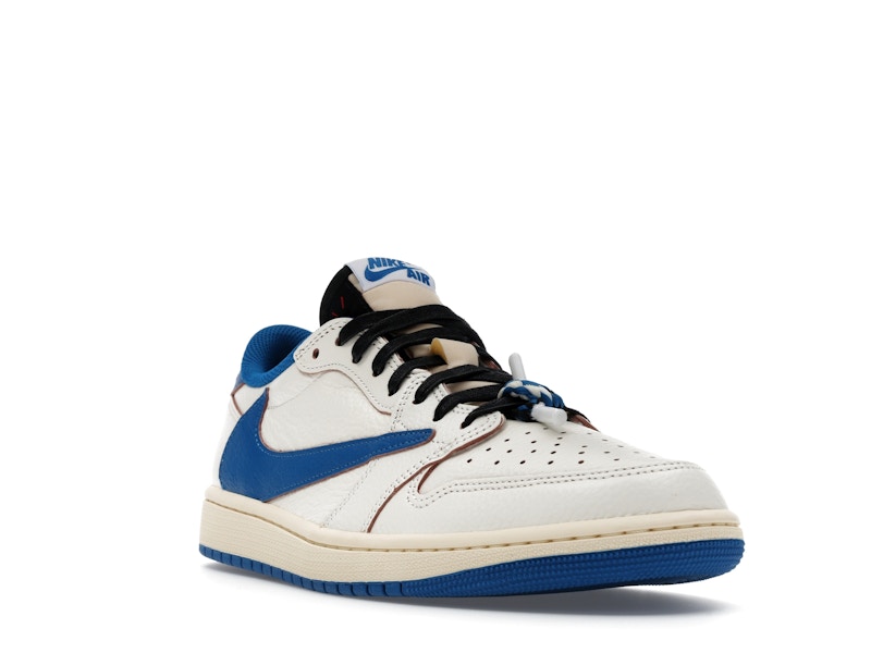 Jordan 1 Retro Low OG SP Fragment x Travis Scott Sail Military Blue