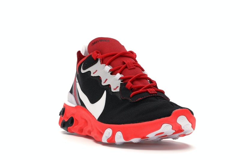 Nike React Element 55 Black White Red Orbit
