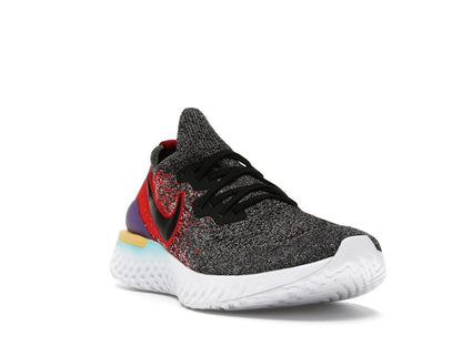 Nike Epic React Flyknit 2 Black Hyper Jade University Red