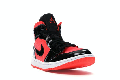 Jordan 1 Mid Hot Punch Black (Women's)