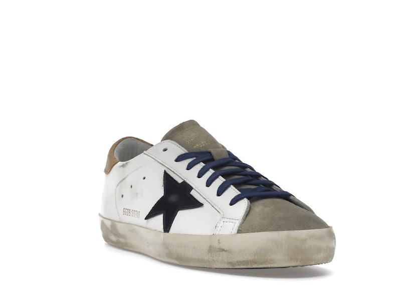 Golden Goose Super-Star Suede Toe White Taupe Royal Blue Black