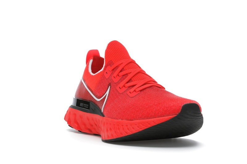 Nike React Infinity Run Flyknit Bright Crimson Black