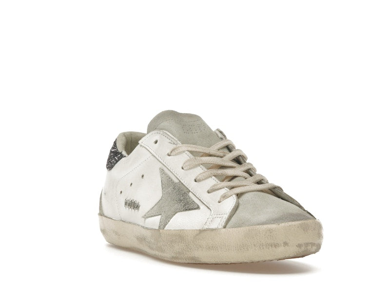 Golden Goose Super-Star White Dark Grey Glitter (Women's)