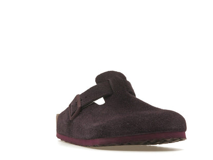 Birkenstock Boston Soft Footbed Suede Wine