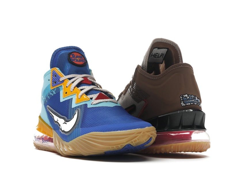 Nike LeBron 18 Low Wile E. vs Roadrunner Space Jam