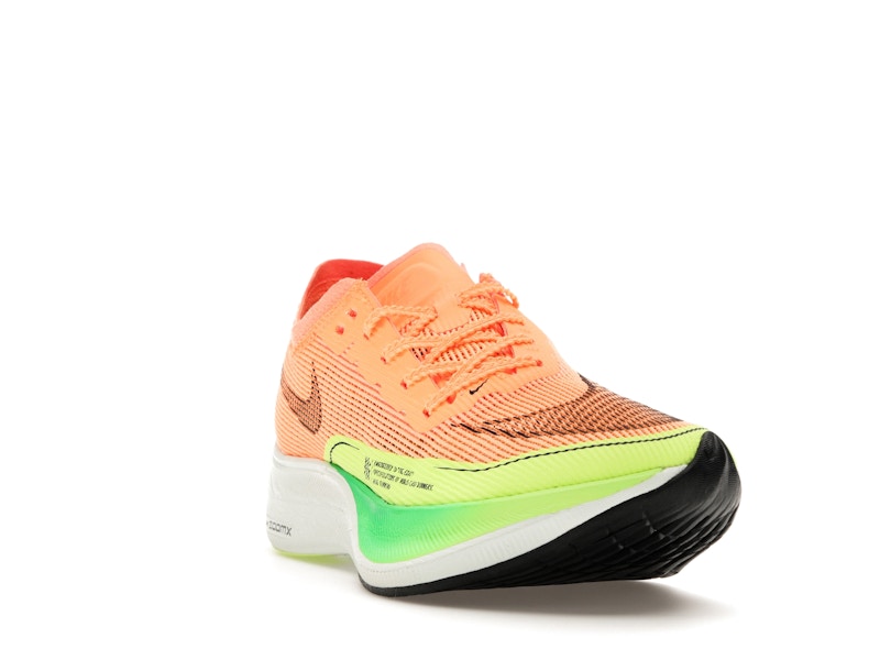 Nike ZoomX Vaporfly Next% 2 Peach Cream Green Shock (Women's)