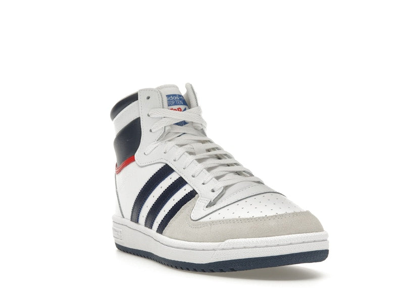 adidas Top Ten Hi White Navy Red