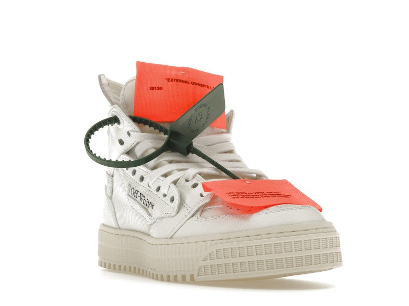OFF-WHITE Off Court 3.0 Leather Canvas White White Orange (Women's)