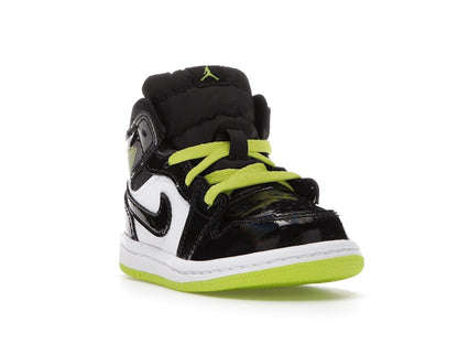 Jordan 1 Mid Black Cyber Mystic Green (TD)