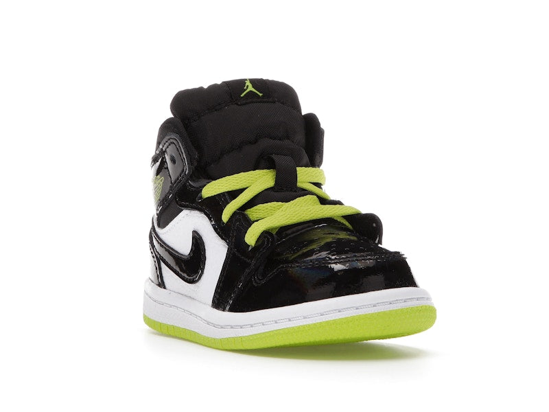 Jordan 1 Mid Black Cyber Mystic Green (TD)