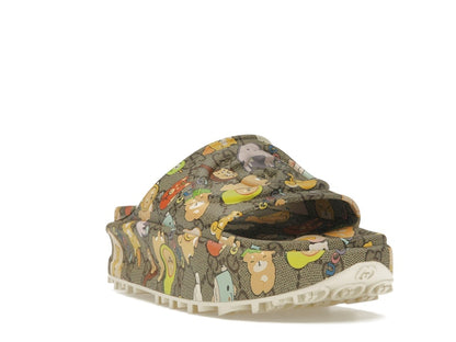 Gucci x Pikarar GG Animal Print Slide Beige Multi (Women's)