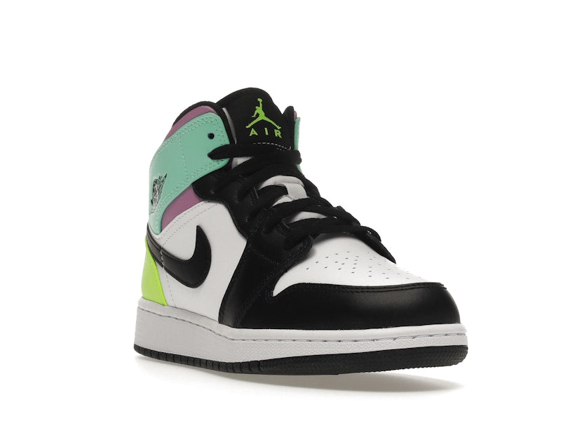 Jordan 1 Mid Pastel Black Toe (GS)
