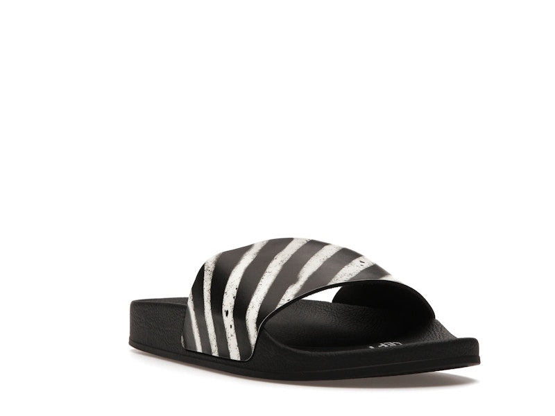 Off-White Spray Stripes Slides Black