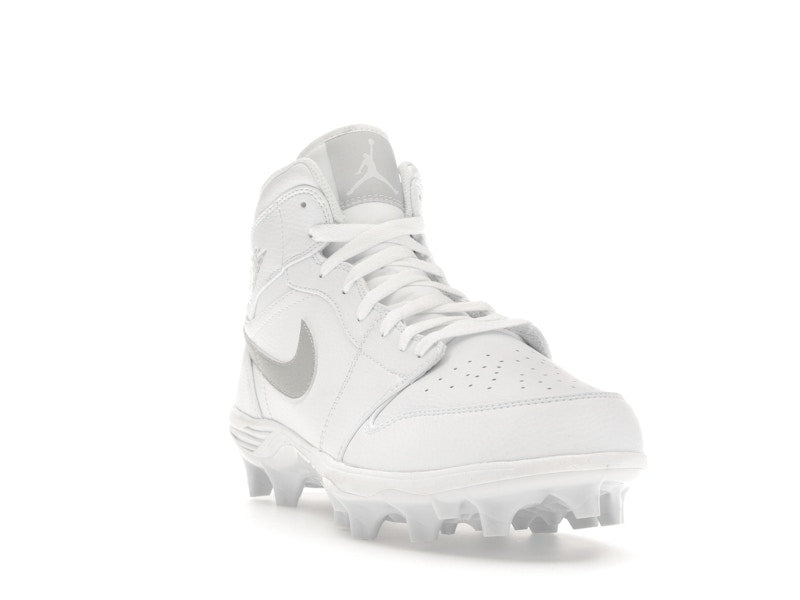 Jordan 1 Mid TD Cleat White Grey Fog