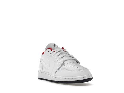 Jordan 1 Low White Gym Red Black (GS)