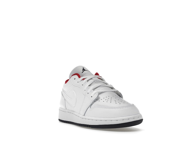 Jordan 1 Low White Gym Red Black (GS)
