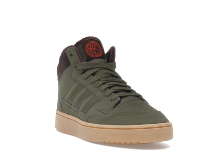 adidas Rapid Court Mid Winterized Olive Strata Shadow Brown Gum