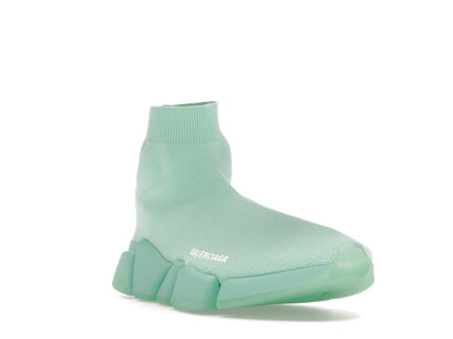 Balenciaga Speed 2.0 Recycled Transparent Sole Green (Women's)