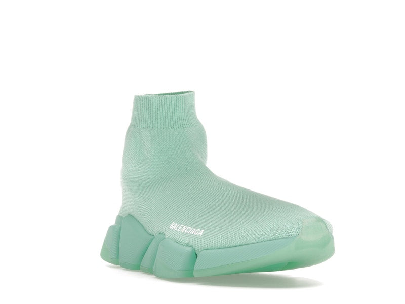 Balenciaga Speed 2.0 Recycled Transparent Sole Green (Women's)