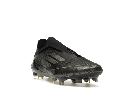 adidas F50 Elite Laceless FG Core Black Iron Metallic Gold Metallic