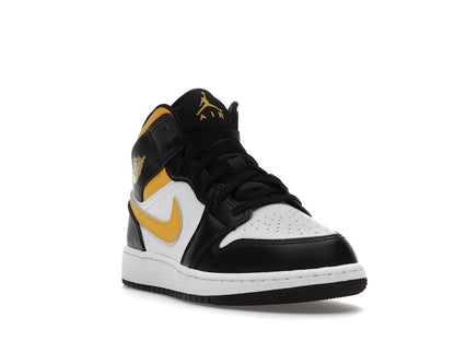 Jordan 1 Mid White Pollen Black (GS)